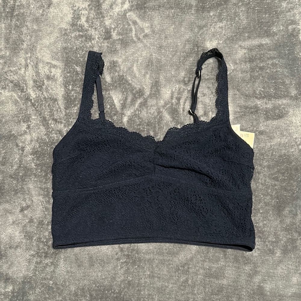 BRAND NEW Hollister Navy Lace Bralette